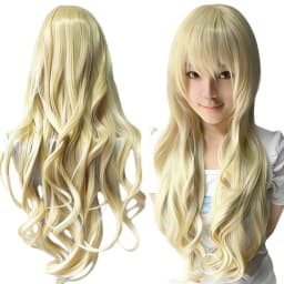 Synthetic Hair Pure White Lolita Long Cosplay Wig Curly Inuyasha Anime Wigs Griffith Halloween Costume Wig for Girl