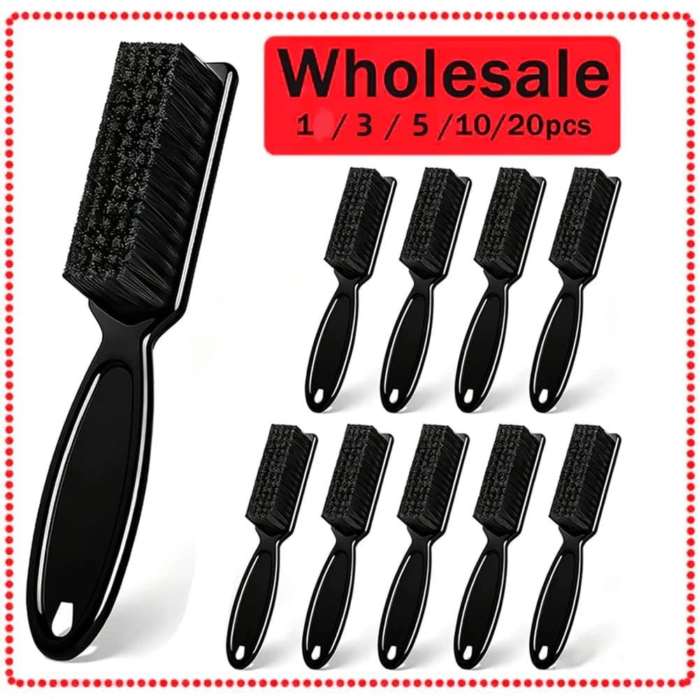 Barber Cleaning Brushes,Plastic Handle Nylon Bristles, Multifunctional Cleaning Supplies for Hair Salon, Haircuts,Home and Trave
