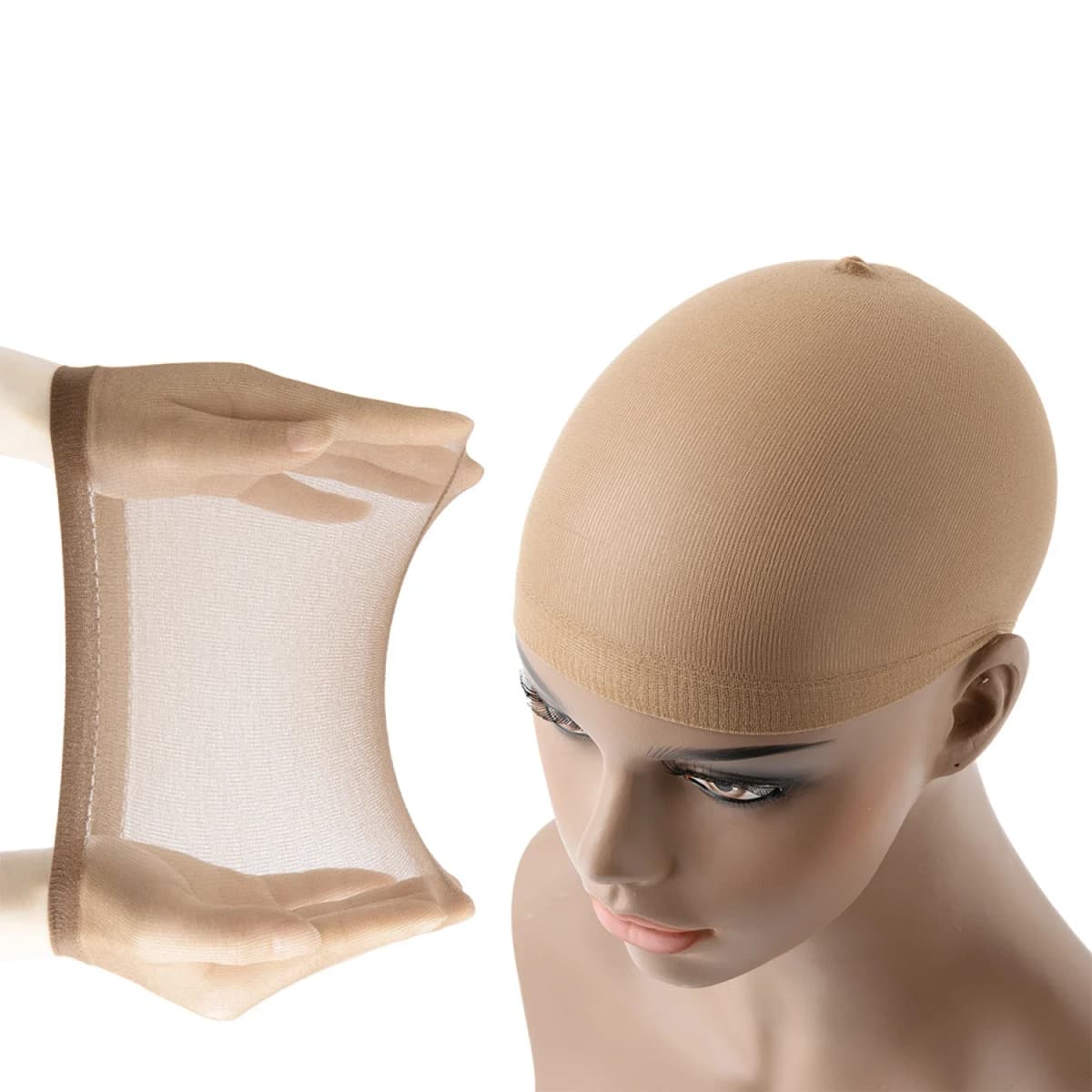 2/10 Pcs Wig Caps Hair Nets Weave Hairnets Wig Caps Stretch Mesh Caps Stocking Caps Making Wigs Free Size