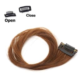 2PC Synthesis Bangs Wig Hair Extensions Curly Clip-on Hair Front Side Long Wavy Blone Bangs With Clip Invisible Fringe Fake Hai