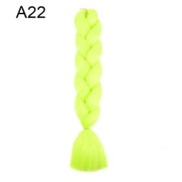 Synthetic Ombre Braiding Hair 24Inch 1Pack Pre Stretched Box Jumbo Colorful Crochet Extensions for Women