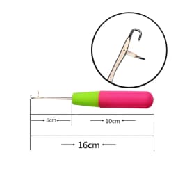 Plastic Crochet Hook Needle for Hair Weaving Dreadlock Knit Hook Needle for Hair Weaving Crochet Needle Hook