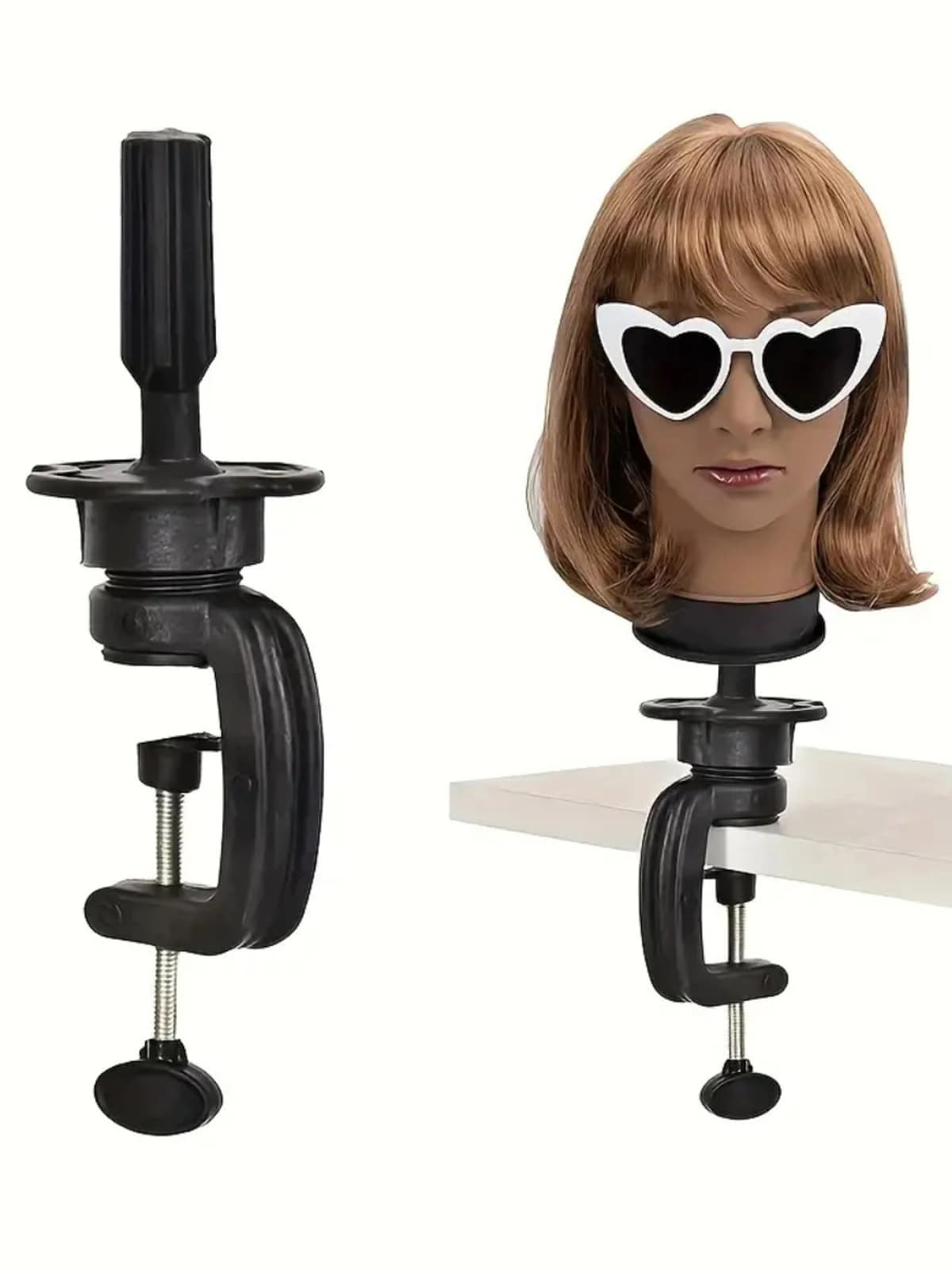 2025 Wig Head Stand Clamp Professional Cosmetology Wig Holder Clamp For Mannequin Manikin Training