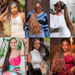 3/5Packs 24Inch Synthetic French Curls Crochet Hair Pre-Stretched Loose Wave Braiding Hair Ombre Loose Curly Braids Braids Hair