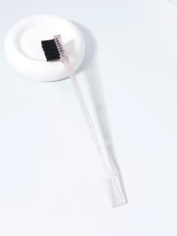 Double-Sided Edge Control Brush, Beauty Natural Styling Hair Edge Brush Eyebrow Brush, Special for Real Hair