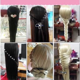 Colourful Doll Head with 60% Mixed 60cm Human Hair for Hairdressers Mannequin Head Hairstyles Hairdressing Styling Training Head