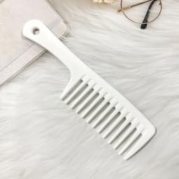 Hairdressing Comb Heat-Resistant Women Wet Hook Curly Hair Brush Professional Salon Styling Comb Tool, Special for Real Hair Wig