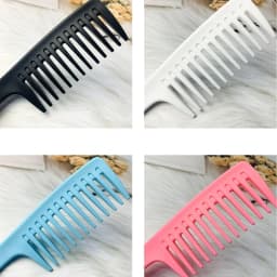 Hairdressing Comb Heat-Resistant Women Wet Hook Curly Hair Brush Professional Salon Styling Comb Tool, Special for Real Hair Wig