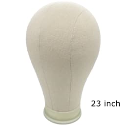 Canvas Block Head Training Mannequin Wig Head Display Styling Mannequin Manikin Head Wig Stand Wig Head Stand