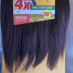 38 inch synthetic braid Soft Yaki Texture Hot Water Setting prestretched braid hair 4x braid for box braid and twists(1 pack, 4)