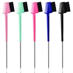 Hairstyling Edge Comb Brush Set, Three in One Hair Picking, Combing, Hair Breaking and Tidying, Special for Real Hair Wigs