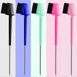 Hairstyling Edge Comb Brush Set, Three in One Hair Picking, Combing, Hair Breaking and Tidying, Special for Real Hair Wigs