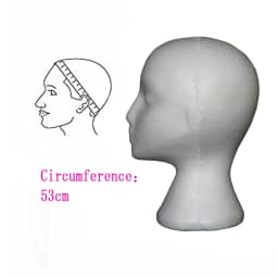 White Foam Head For Wig Display Female Mannequin Model Head Stand Hat Cap Wig Holder Styrofoam