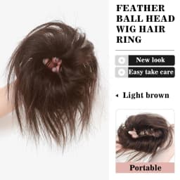 Synthetic Hair Bun Messy Bun Hair Scrunchie Brown Messy Chignon Lazy Disheveled Hair Donut Hairpiece Women Updo Hair Extensions