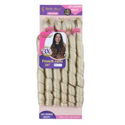 French Curly Braiding Hair Synthetic Wavy Hair Bundles Extensions Loose Weave Bundles 24 Inch 3pcs/Pack French Curly Braid Hairs