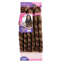 French Curly Braiding Hair Synthetic Wavy Hair Bundles Extensions Loose Weave Bundles 24 Inch 3pcs/Pack French Curly Braid Hairs