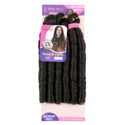 French Curly Braiding Hair Synthetic Wavy Hair Bundles Extensions Loose Weave Bundles 24 Inch 3pcs/Pack French Curly Braid Hairs