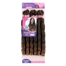 French Curly Braiding Hair Synthetic Wavy Hair Bundles Extensions Loose Weave Bundles 24 Inch 3pcs/Pack French Curly Braid Hairs