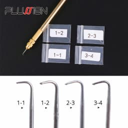 Copper Crochet Hook Set Ventilating Needles Hook For Lace Front Wigs With Individual Package Professional Hook Wig Making Tools