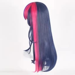 Anime Twilight Sparkle Wigs Long Striaght Blue&Purple&Pink Cosplay Wigs for Women Girls Heat Resistant Synthetic Hair Halloween