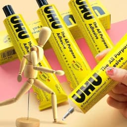 7ml/20ml/35ml/60ml German UHU Soft Clear Glue Strong Adhesive For Wig Lace Fabric Leather Wood Metal Paper Ceramic DIY Craft