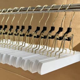 ARLANY Wooden Hair Extensions Hanger Double Side Storage Holder for Hairpieces Pants Hanger for Clothes Pants Carrier Wig Holder