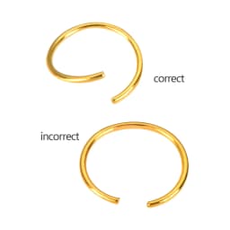 100Pcs 12mm Golden/Sliver/Rose Red Color Hair Rings Hair Clips Loop for Women Girls DIY Hair Accessories Dreadlock