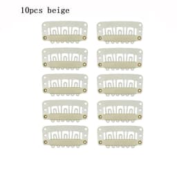 10/30/50PCS Clip In Hair Extension Wig Clips For Human Hair Bangs Snap Hair Clips For Extensions Metal Comb For Closure