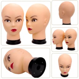 New Mannequin Head Wig Stand With Adjustable Wig Tripod Stand Holder For Wigs Making Display With T Pins /Wig Cap For Free Gift