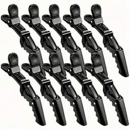 5/10/12/20 Piece Set of Multifunctional Hair Styling Sectioning Clips, Positioning and Partitioning Alligator Clips Suitable for Professional Hairdressers, Women's Hair Clips, Plastic Non-Slip Hair Clips, Professional Hairstyle Clips, Hair Salon Sectioning Clips