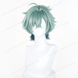 Lohen Cosplay Wig 35cm Short Green Man Wigs Anime Cosplay Wig Halloween Heat Resistant Synthetic Hair
