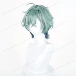 Lohen Cosplay Wig 35cm Short Green Man Wigs Anime Cosplay Wig Halloween Heat Resistant Synthetic Hair