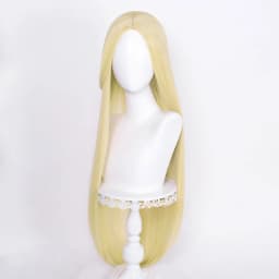 Long Straight Cosplay Wig 100cm Centre Parting Central Split Blond Pink Red Purple Heat Resistant Synthetic Hair Wigs
