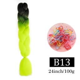 24 Inch Jumbo Braids Extensions Synthetic Braiding Hair Afro Ombre Color kanekalon Hair for Children Braid