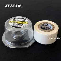 3 Yards All with Box 0.8/1.27/2.54 Cm Width White Ultra Hold Tape Double Side Tape Lace Front Tape Hair Tape Waterproof Wig Tape