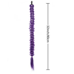 Purple Kpop Witch Hunting Group Cosplay Anime Wig With the Same Headband Golden Thread Ponytail Wig Braid