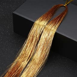 48inch Shiny Sparkle Hair Tinsel Kit Rainbow Women Colorful Glitter Bling Hair Extension Twinkle Hair Dazzles Accessories for