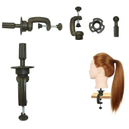 Minimalist Convenient Long Hair Training Head Model Hairdressing Clamp Stand Dummy Practice Mannequin Practical Well-designed