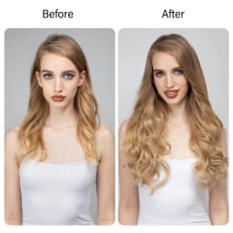 Synthetic No Clip Wave Hair Extensions Ombre Natural Black Blonde Pink One Piece False Hairpiece Fish Line Fake Hair Piece