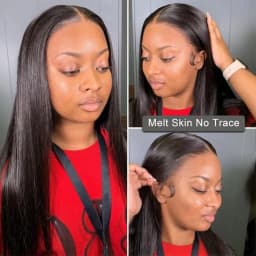 30 34 Inch 13x4 13x6 HD Transparent Bone Straight Lace Front Wigs 4x4 5x5 Glueless Wigs Human Hair For Black Women Brazilian