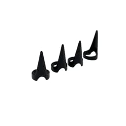 4 pcs 3.2cm Hair Parting Extension Sectioning Rings Steel Finger Braiding Pick Tool for Durable Dreadlocks And Wig Stylin