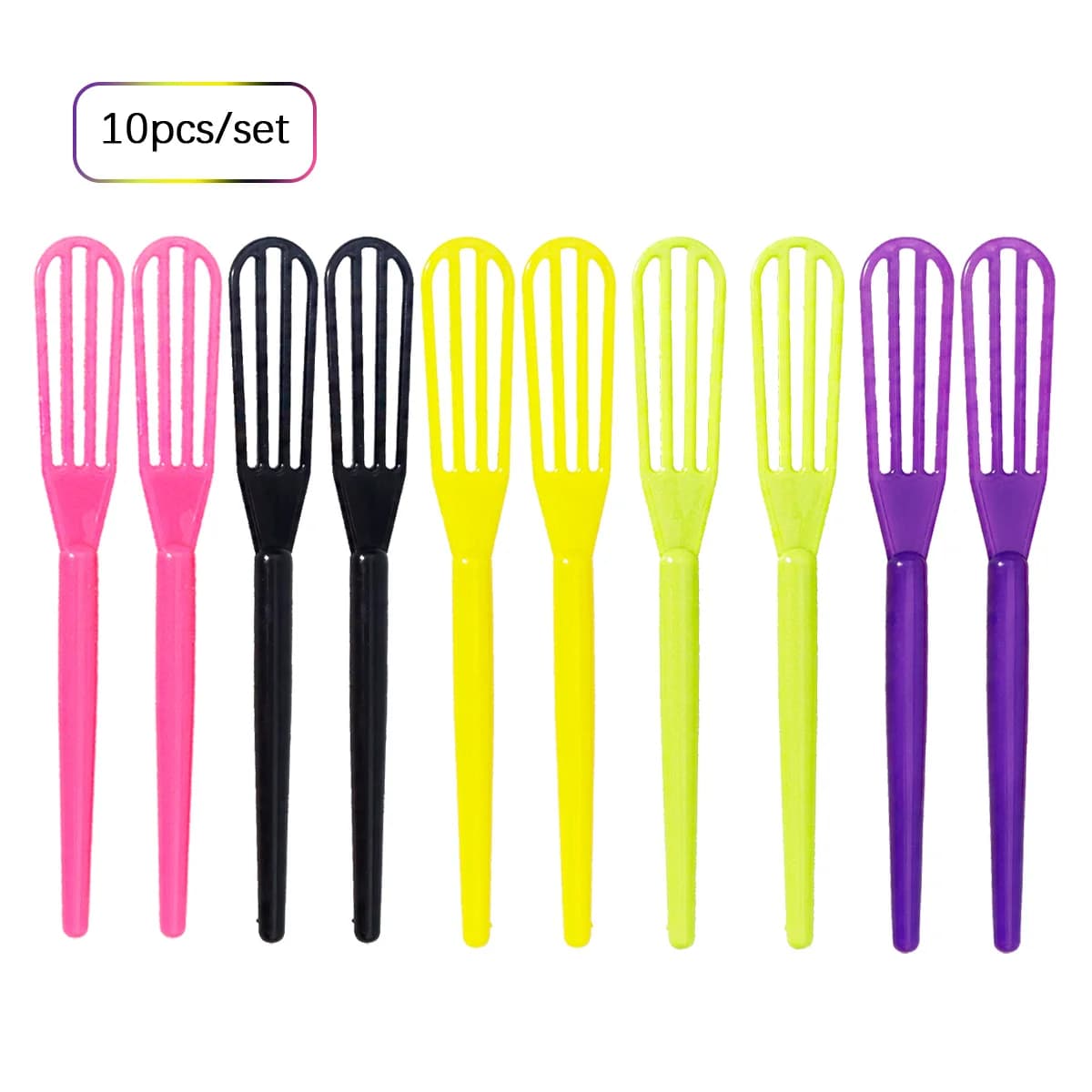10pcs Plastic Hair Dye Mixing Stick - Hair Dye Mixing Stick, Durable ABS Plastic Root Mixing Tool, Special for Real Hair Wigs