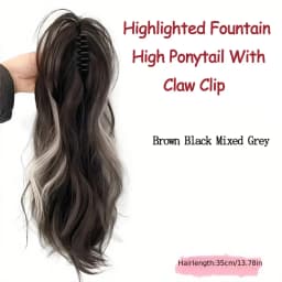 12Inch Short Wavy Synthetic Claw Clip Ponytail Hair Extensions Heat Resistant Hair Ponytail With Grab Clips For Women Daily Use