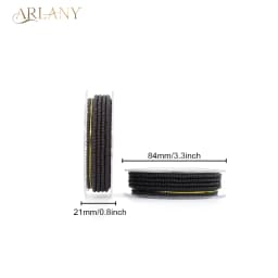ARLANY Hair Extension Beads 3mm 500pcs/Roll Pre-Loaded Copper Nano Beads for Sewing in Extensions Feather Extensions