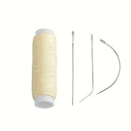 4 Colors Nylon Hair Track Weft Weave Sew Thread + Needle J+I+C For Clip In Extensions Wig Tools for Hair Extension Accessories
