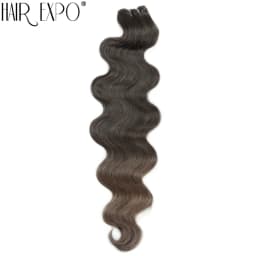 Body Wave Hair Bundles 24" Piano Blonde Natural Synthetic Hair Extensions Ombre Thick Ponytail Loose Deep Hair Weaving For Women