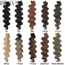 Body Wave Hair Bundles 24" Piano Blonde Natural Synthetic Hair Extensions Ombre Thick Ponytail Loose Deep Hair Weaving For Women