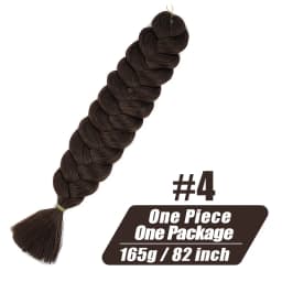 82 Inch Long Kanekalon Jumbo Braiding Hair Synthetic Braids Crochet Hair Extensions 165g Pre Stretched Braid For Black Women