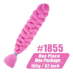 82 Inch Long Kanekalon Jumbo Braiding Hair Synthetic Braids Crochet Hair Extensions 165g Pre Stretched Braid For Black Women