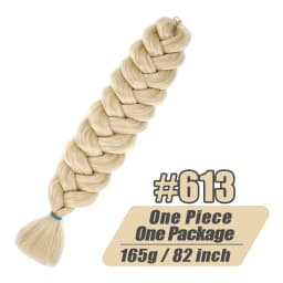 82 Inch Long Kanekalon Jumbo Braiding Hair Synthetic Braids Crochet Hair Extensions 165g Pre Stretched Braid For Black Women